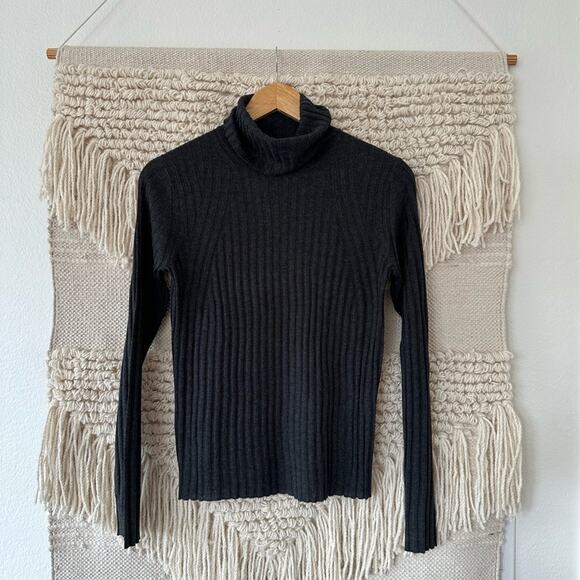 Naadam Cashmere Blend Turtleneck Top - Picture 1 of 5